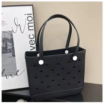 Durable Rubber EVA Tote Handbag Soft Beach Bogg Bag Wholesale Waterproof for Outdoor Sports and Beach Vacations