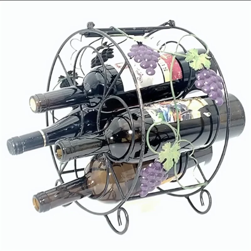 
Железная современная 4 бутылки уникальная металлическая стойка для вина, держатель для винной пробки 