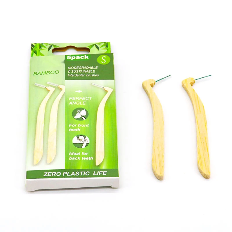7 разлагаемых бамбуковых зубочисток на заказ щетки для чистки мягкой жвачки межзубные bambu зубная