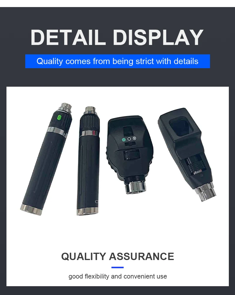 Ophthalmic Diagnostic Set Rechargeable Ophthalmoscope and Streak Retinoscope Optical Refractometer With Aluminium Carry Case