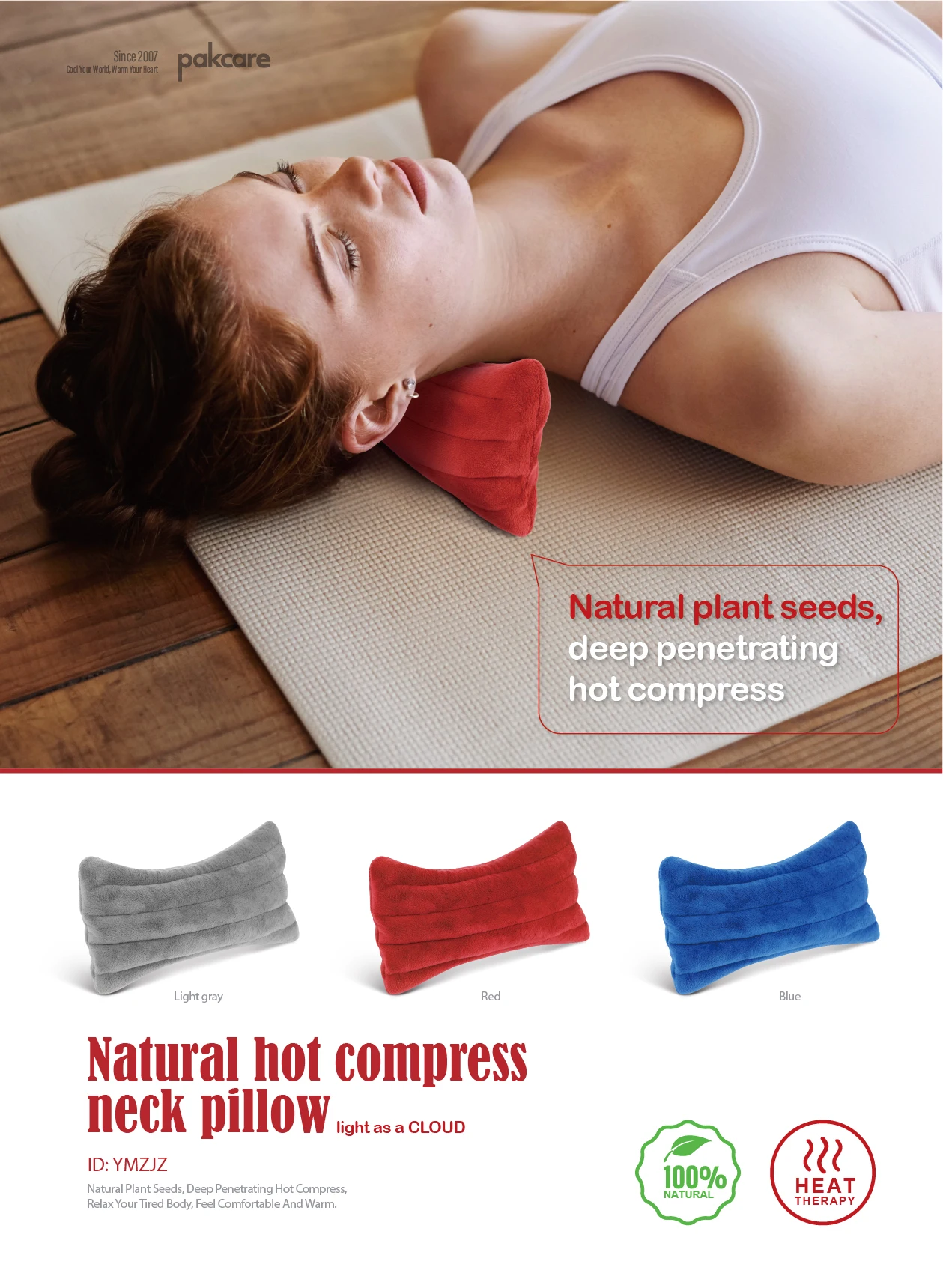 Custom Moist Wheat Bag Heat Pack Microwave Heating Pad For Body Back