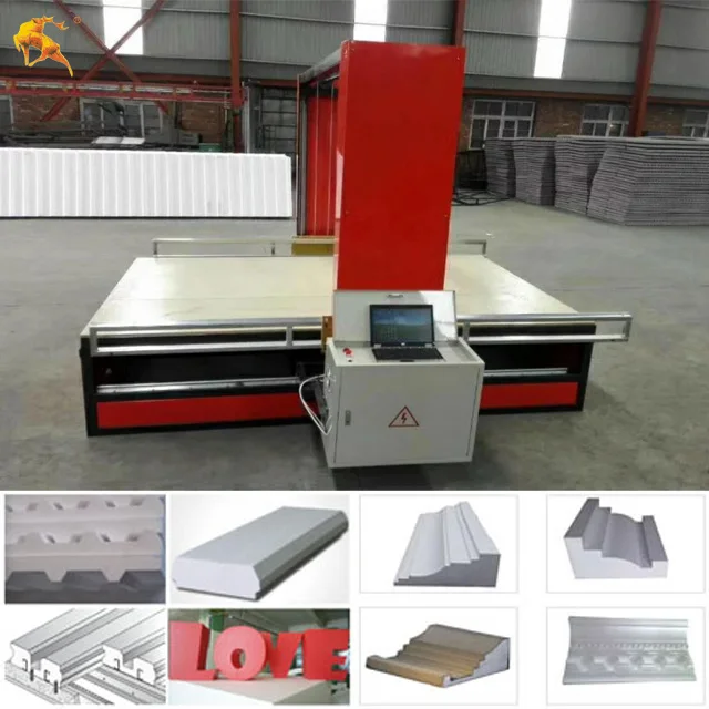 Automatic Non Manual Control CNC EPS Foam Vertical Type Cutting Hot Wire Polystyrene Cut Tool Machine