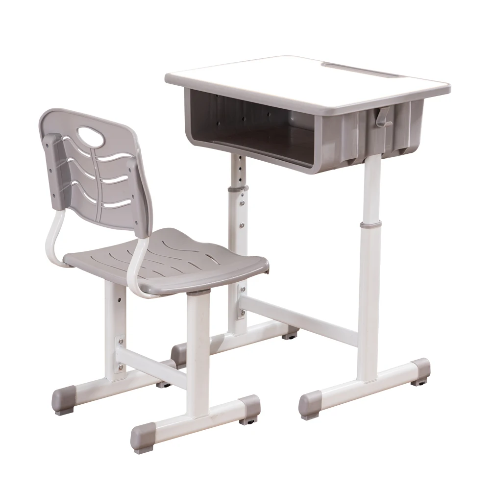 Gray Color Plastic Seat Height Adjustable Student Desk Chair Buy School Furniture Shandong