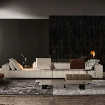 High End Home Furniture Modern Italian Minimalist Design Fabric Couch Sofa Set Furniture Living Room Sofa