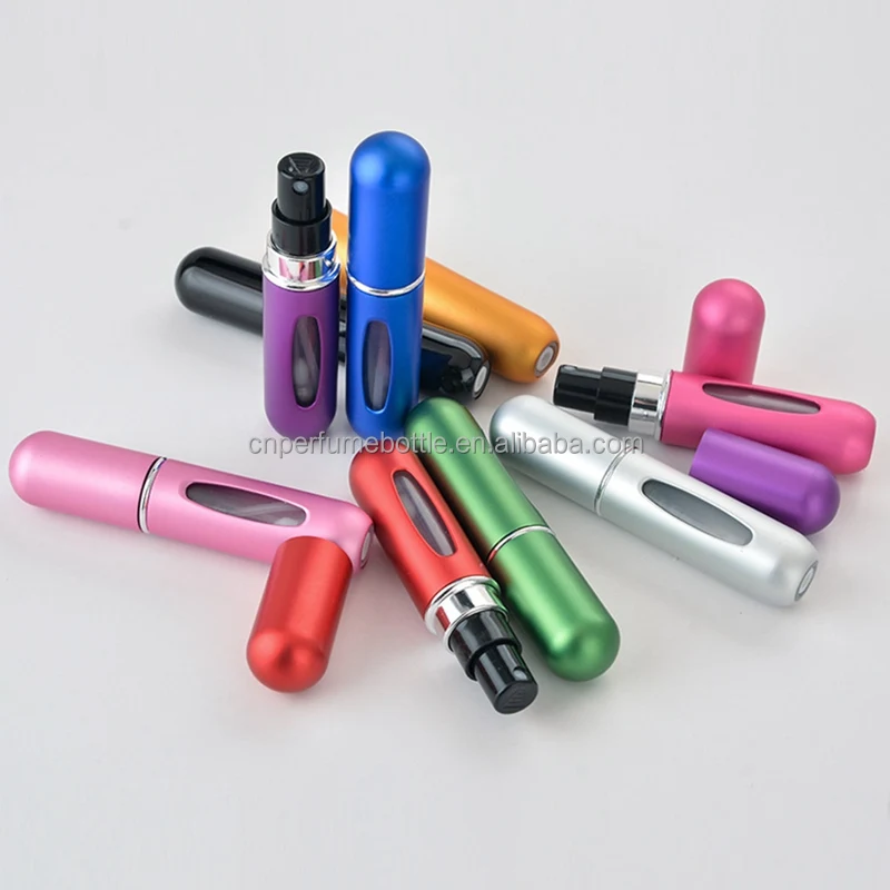 Mub Empty 5ml Mini Bottom Refillable Aluminum Atomizer Perfume Spray ...