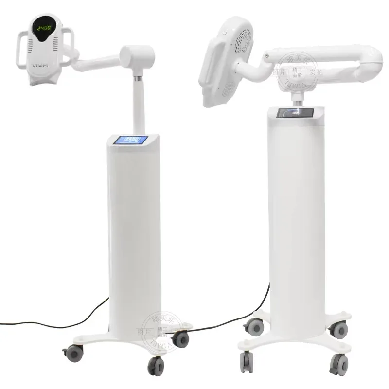 ポータブル80W青赤紫LED歯科ホワイトニングマシン、歯の漂白、口腔治療 
