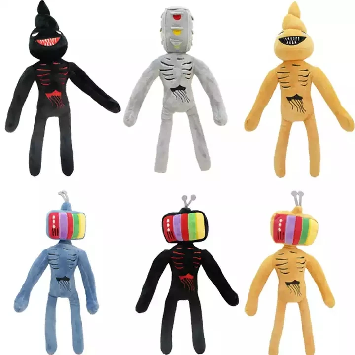 Botu Toy Siren Head Plush Toys White Black Sirenhead Stuffed Doll