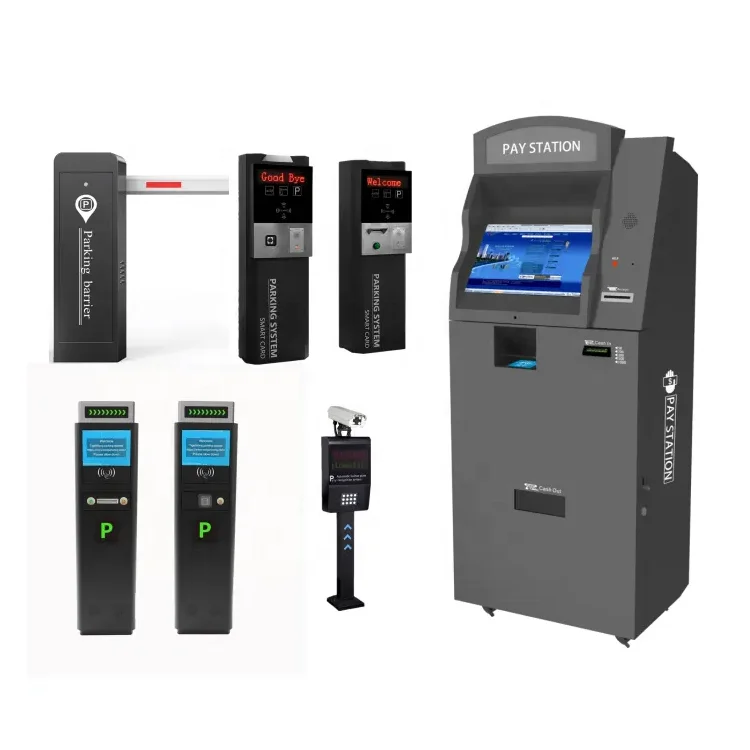 Intelligent Automatic Smart  LPR Car Parking  Automatic Ticket Dispenser System LPR Parking System Complete Set for Parking Lot
