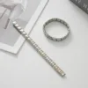 Hollow-out love middle gold bd-55 silver