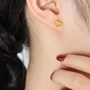 gold earrings