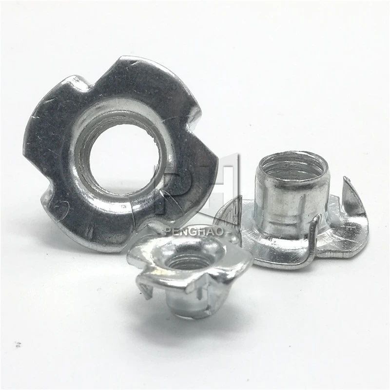 Details about   T Nuts Four Pronged Tee Nuts For Speaker Furniture Zinc Plating M3 M4 M5 M6M8M10 