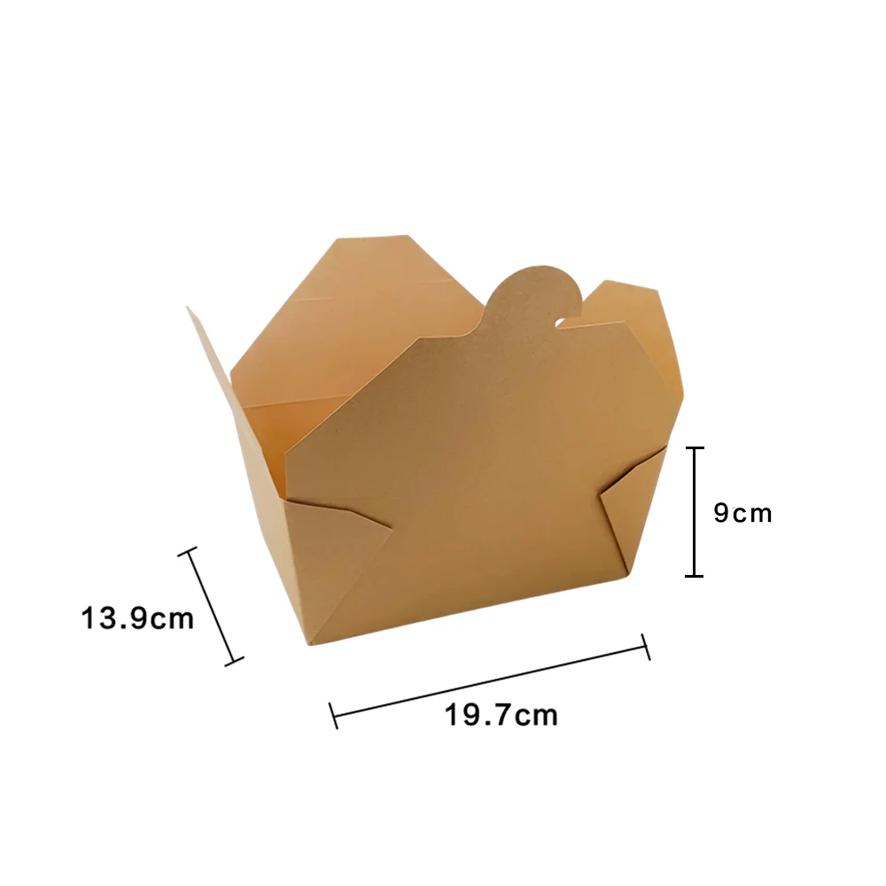 Custom Disposable Container Take Away Lunch Packing Boxes For Fast Food