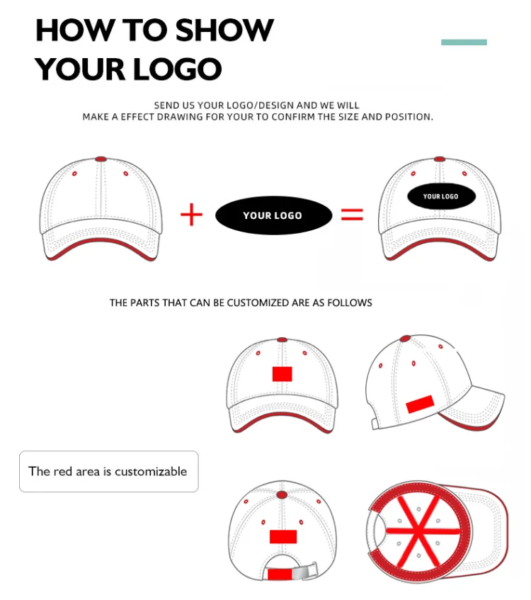 Adjustable Embroidered Hip Hop Custom Snapback Caps Men's Medium