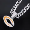Pendente singolo in argento (vernice a olio c)