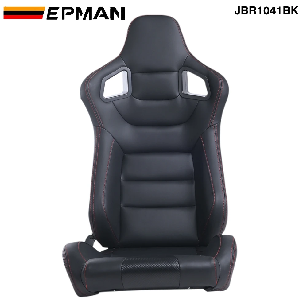 EPMAN レーシング スポーツカーシート リクライニング式 ブラック