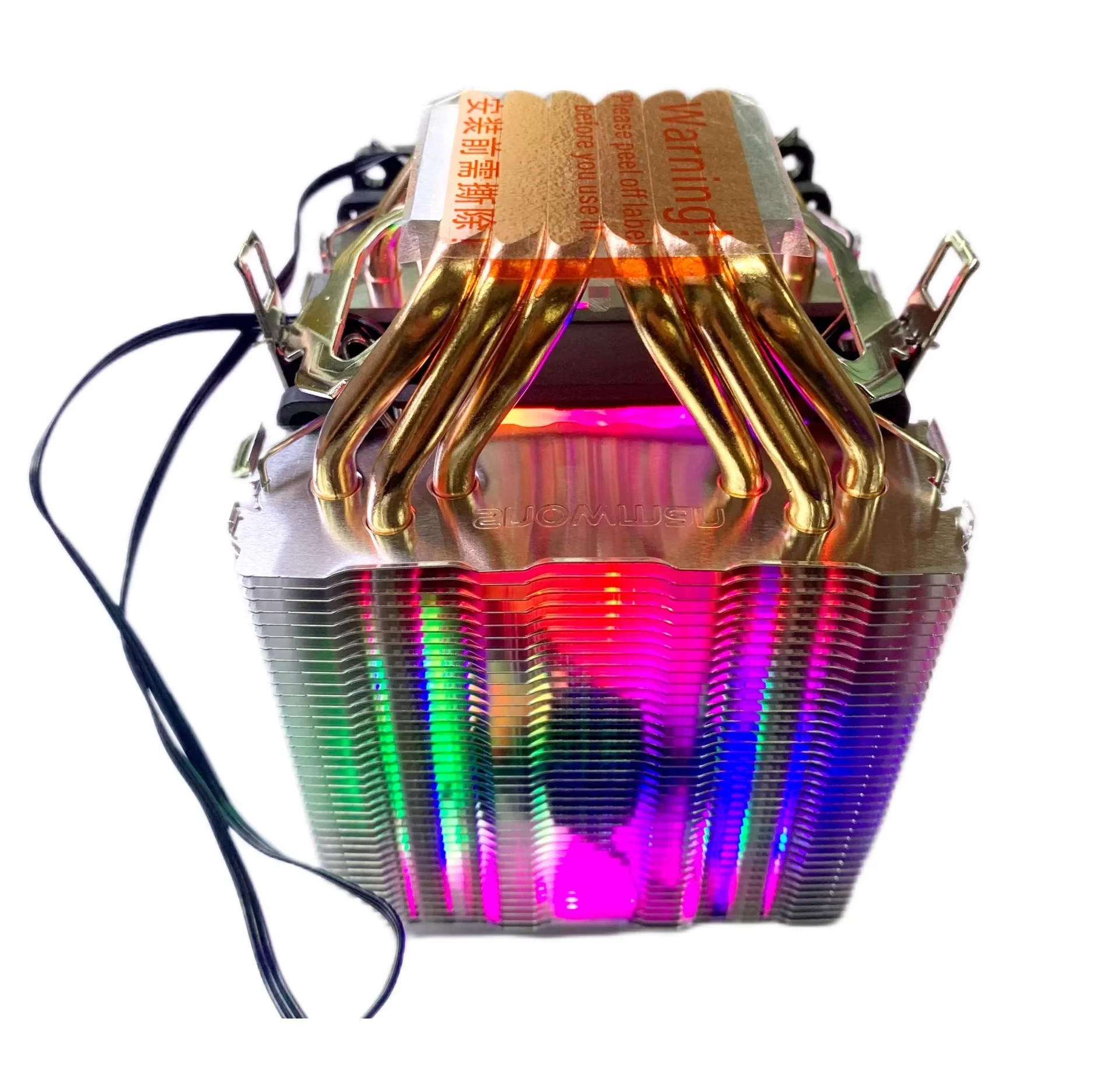 New Design RGB PC Motherboard CPU Cooler Aluminum Cpu Heatsink 6 Heat Pipe CPU Cooler for PC
