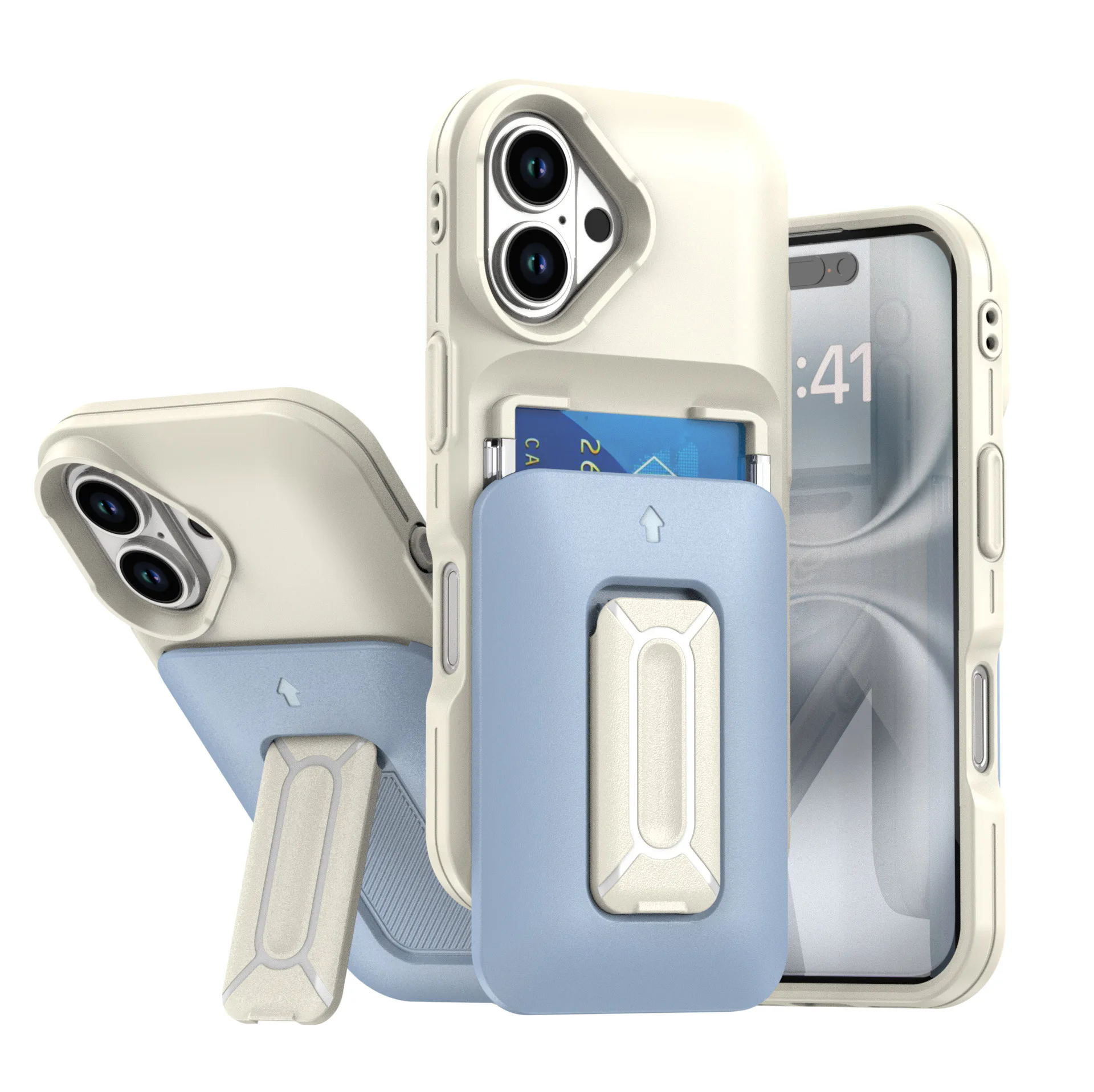 Suitable For Pro Max Lanyard Phone IPhone 16 17 AIR Stand Case With Card Slot_voghion.com