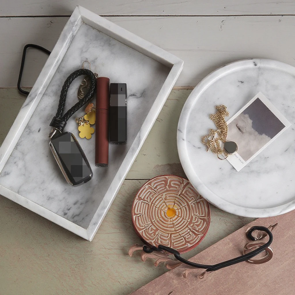 New Arrival Creative Home Decor Nordic Style Ornaments Jewelry Storage Tray With Custom Logo Pottery &