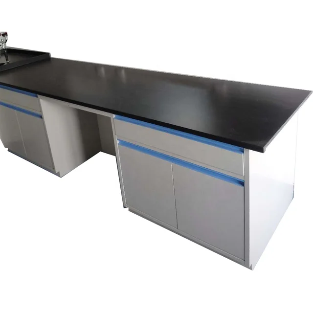 height adjustable benches in lab bench with steel united handle, nice looking new style design laboratory use high quality