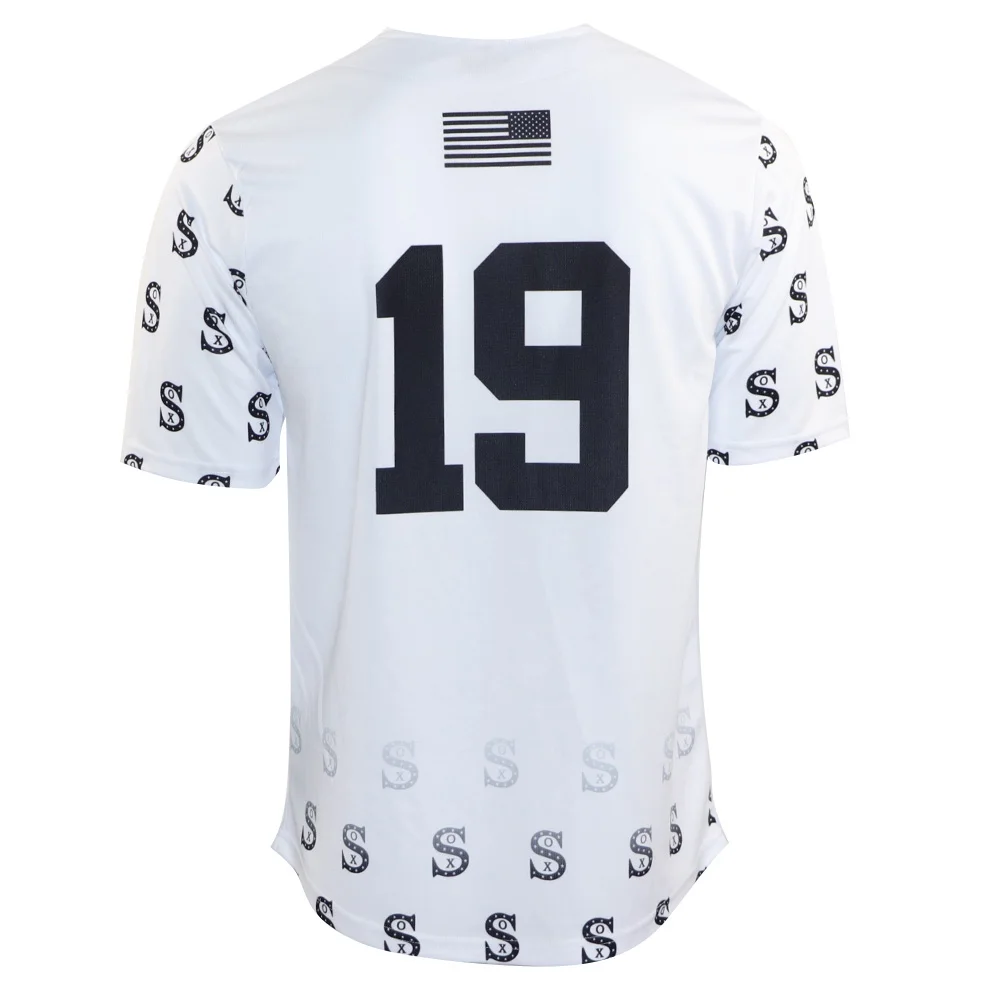 Source custom sublimated black white home away your own design button up  USA baseball jerseys team uniforms on m.