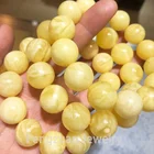 Stones Amber Wholesale Price Loose Stones 10-18mm Large Size Round Bead Natural Baltic Amber For Jewelry DIY