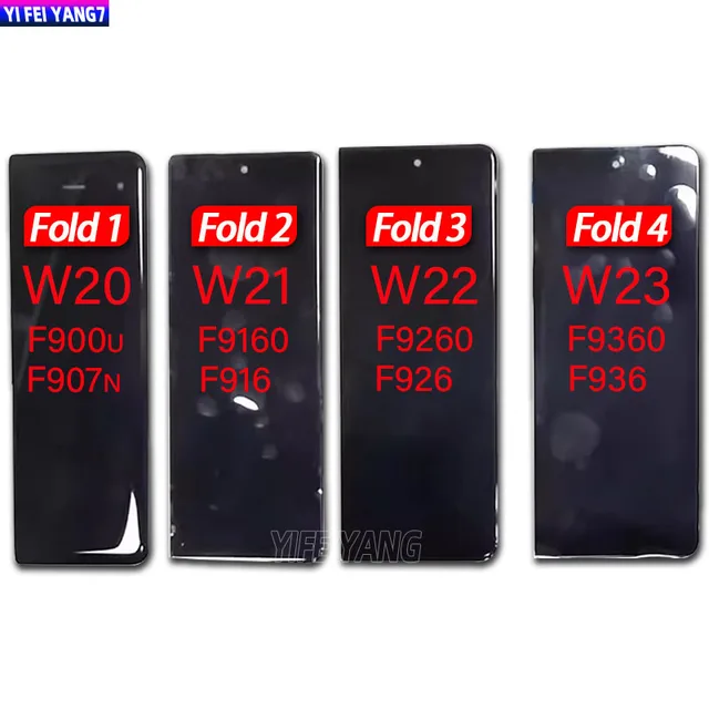 Hot Selling Z Fold 3 1 2 4 5 Screen Replacement Original Screen For Samsung Flexible Lcd