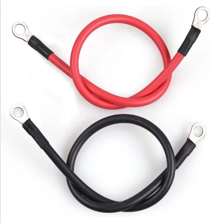 Factory Price Solar Custom Car Marine Flexible Silicone Battery Wire Power Inverter Cable 25mm2 35mm 2 4 6AWG Assembly Set