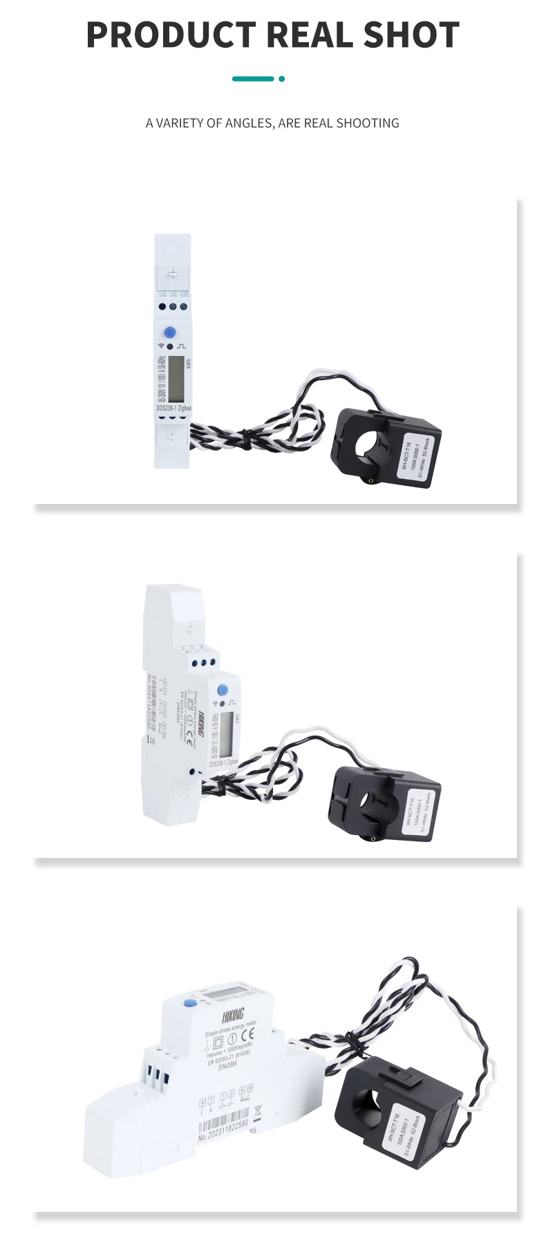 Clamp Ct 100a Compatible With Home Assistant Zigbee Type Single Phase Smart Energy Meter Zigbee