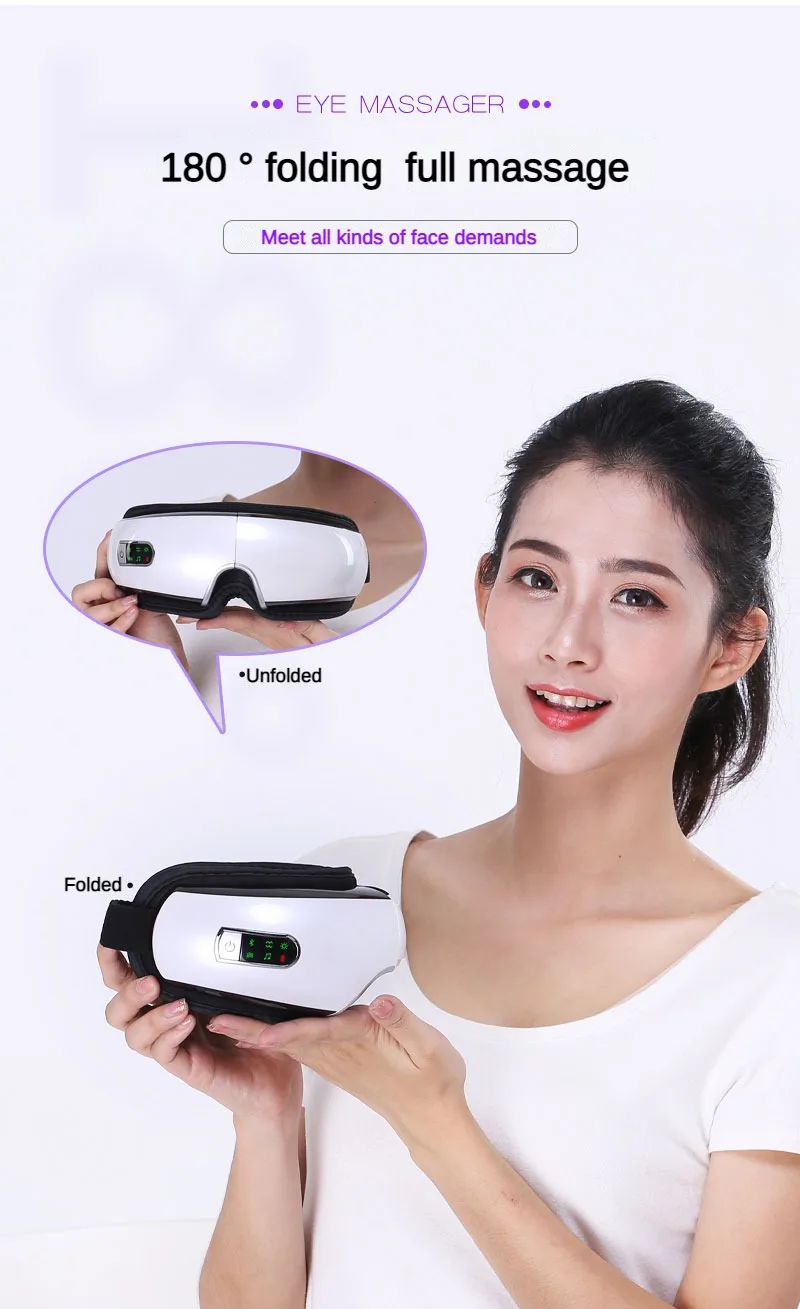 2023 New Tech Eye Massager Products With Heated Warm Care Vibration Massage Eye Relief Heat 7883