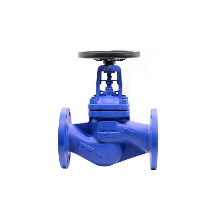 China Manufacturer  Cast Iron Steam Control Flange Type Bellow seal Globe Valve Stop Valve Price