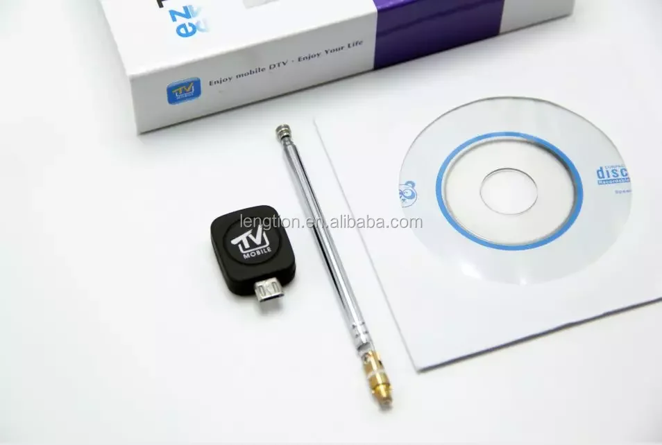 Professional Mini Micro USB DVB-T Tuner TV Receiver Dongle/Antenna DVB T HD Digital Mobile TV HDTV Satellite Receiver