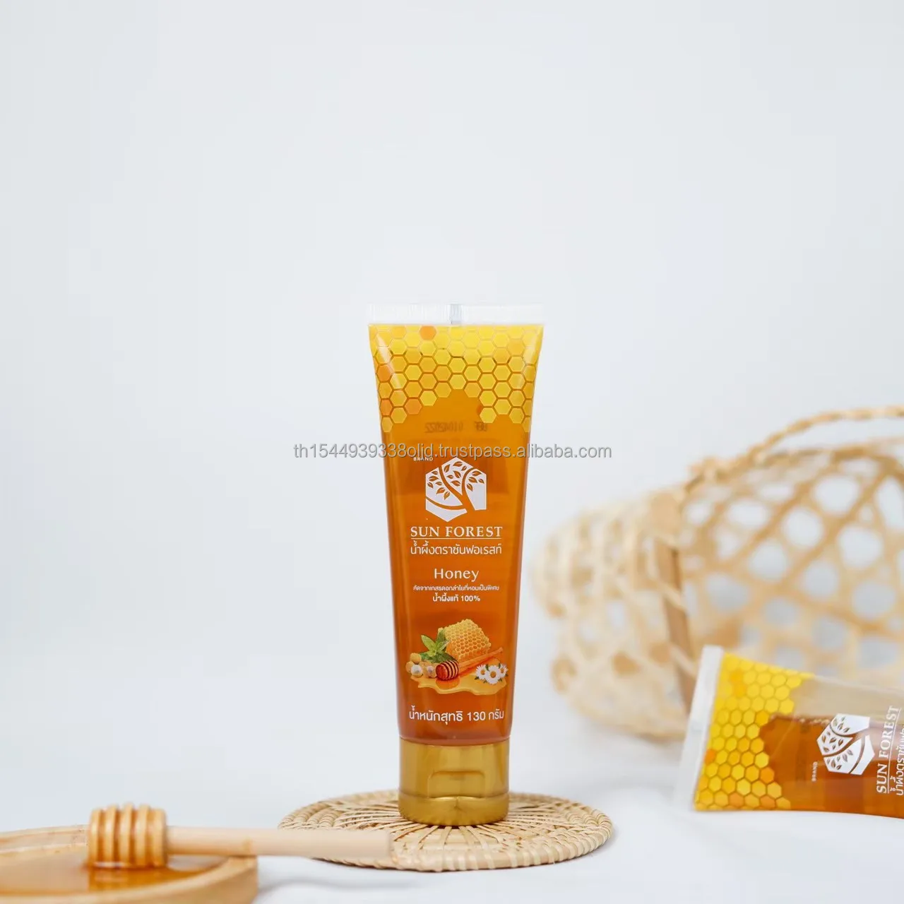 Солнечный лес медовый тюбик 130 грамм натуральный мед