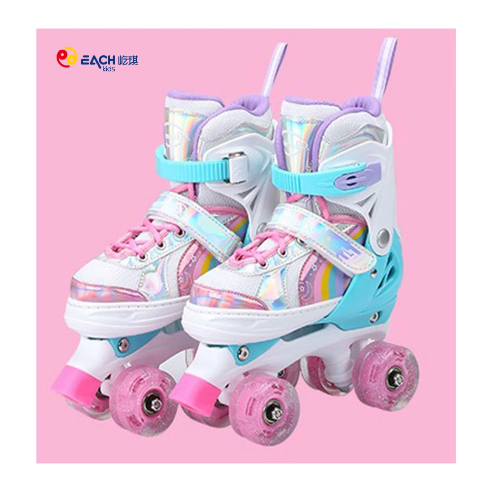 EACHkids Zapato de Patinaje Sobre Ruedas Intermitente Soy Luna