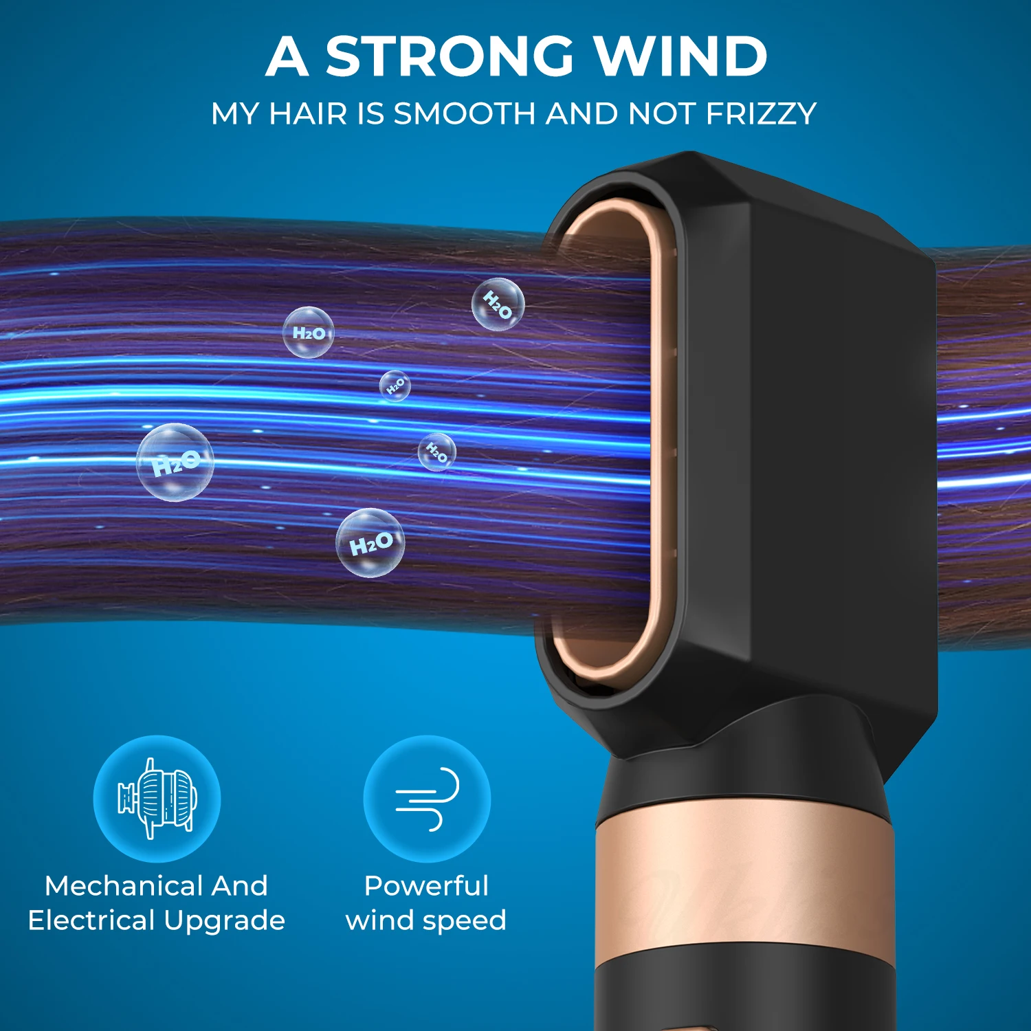 6-в-1 волшебный ионный стайлер для волос высокоскоростная щетка и фен с распылителем для салонов и путешествий