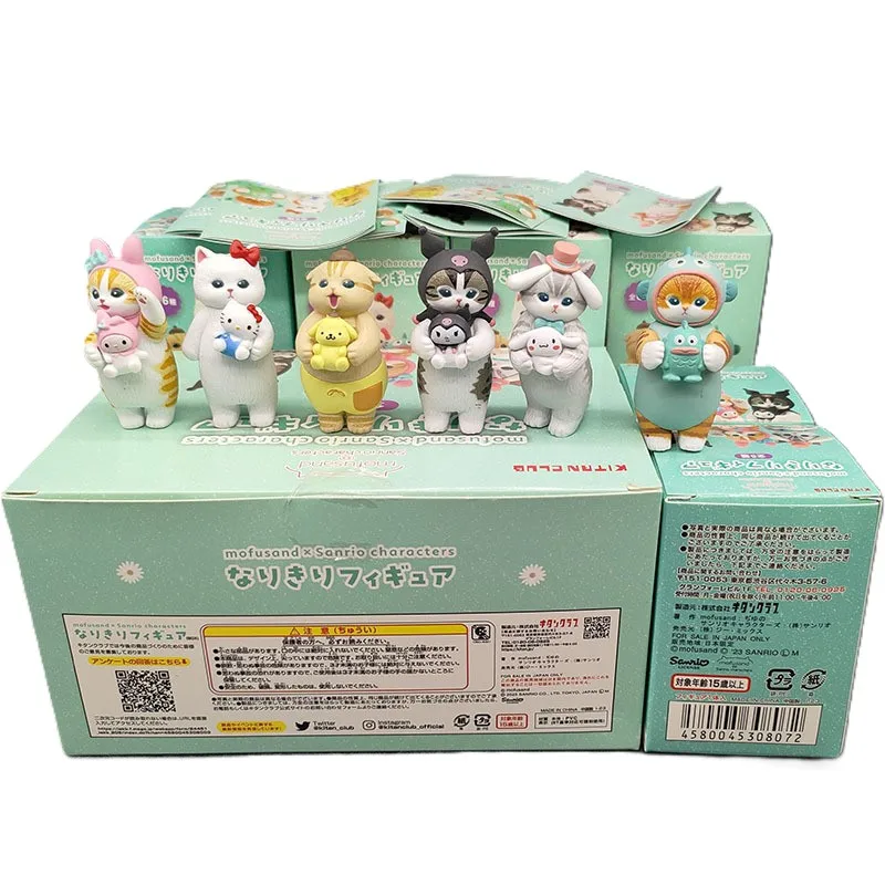mofusand サンリオキャラクター ブラインドボックス ブラインドボックスエビサメ猫モフサンドカワイイミニフィギュア