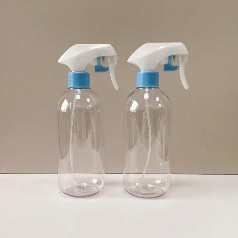 Custom  500ml PET Bottle Containers Plastic Shampoo Spray Bottles With Trigger Sprayer Bottle