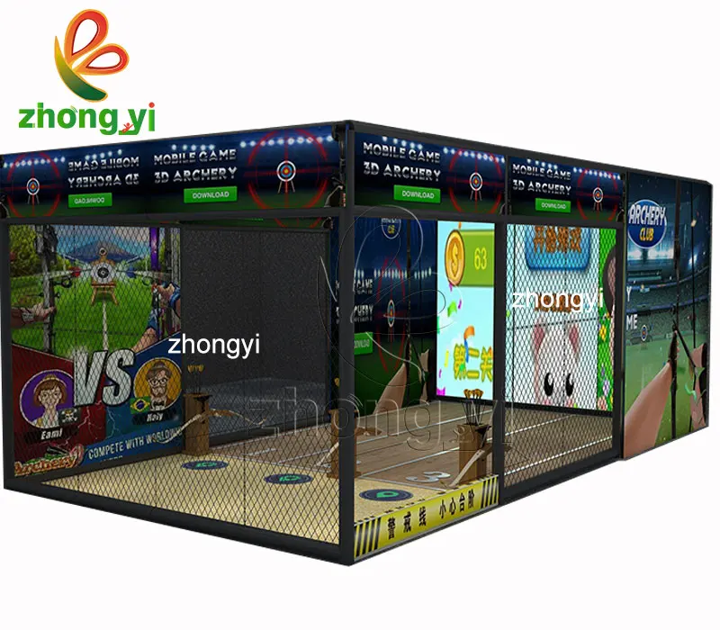 New Games Interactive Projection Archery Indoor Playground Trampoline
