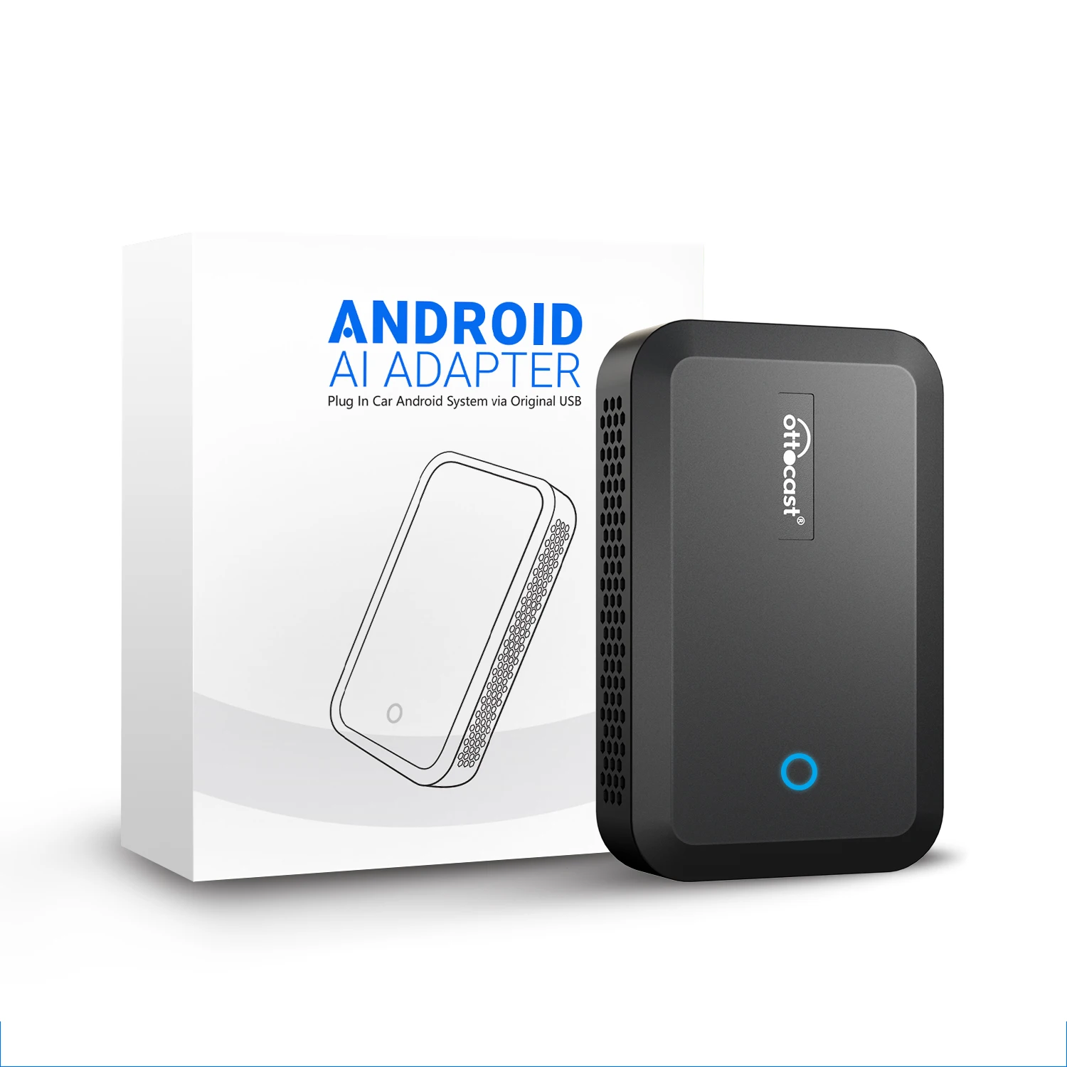 新品 ottocast picasou2pro car adapter Ottocast PICASOU 2 Pro Wireless Carplay Adapter - Android 12