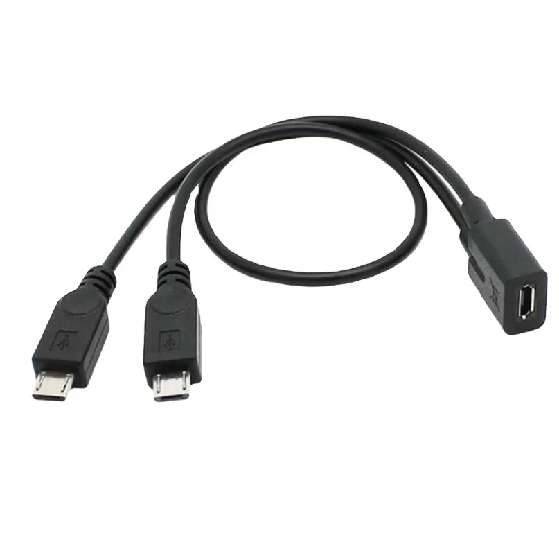 Micro USB 1 / 2 зарядный провод micro USB «мама» к 2 «папа», кабель питания, революционный разъем для 3D-принтера