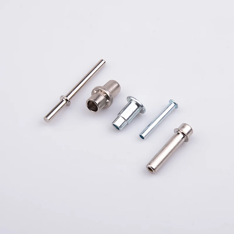 Rivet à Vis Métallique Tête Plate Ronde - Diamètre 10 Mm, Couleur Argent, Neuf
