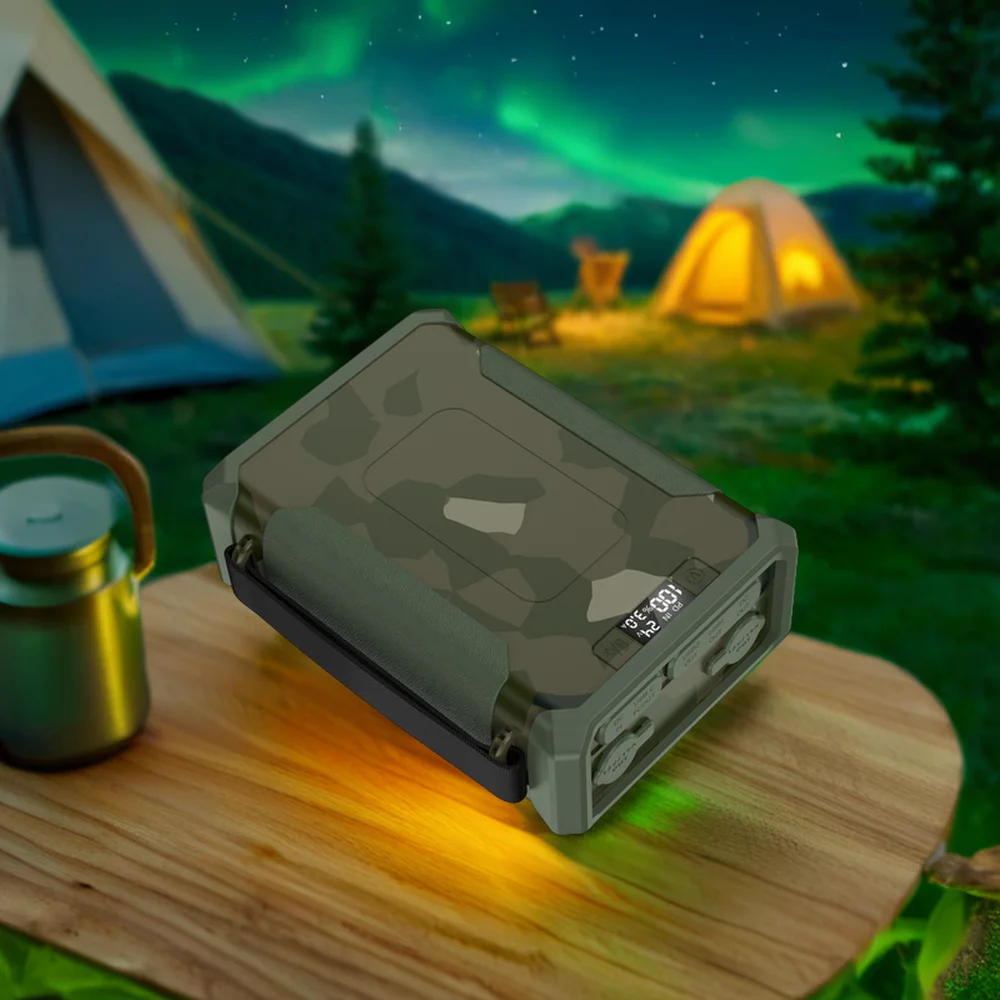 High Capacity 96000 MAH Portable Power Bank 308Wh Outdoor Rechargeable Battery Pack with DC 20V 24V 12V Socket Camera Fishing