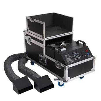 Topflashstar 3000W Portable Water Mist Machine for Wedding Stage and Party Dual Output Low Lying Fog Machine Stage Equipment