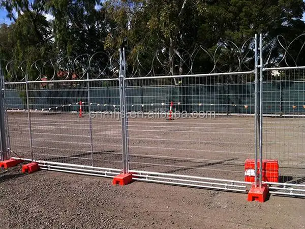 2.1m 2.4m Mobile Portable Australia temporary fence for construction site details