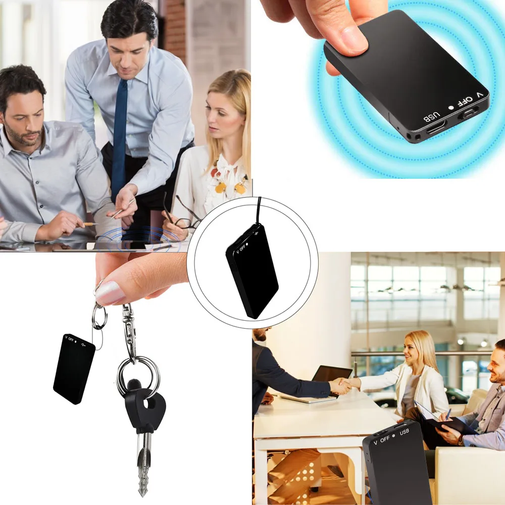 Patent Model L800 Voice Recording Devices Mini Card Shape MP3 Music Recorder Portable Small Voice Recorders
