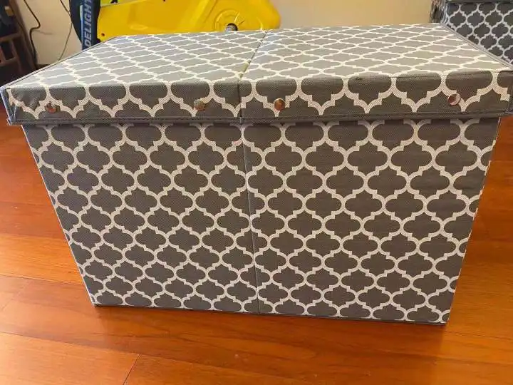 Cloth Storage Bins With Lids Foldable Large Toy Storage Chest Bins