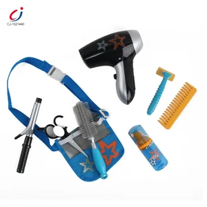 Pretend Play Hair Dresser Beauty Set Toys Kids Pretend Haircut Kit Toy Barber Shop Hair Salon Makeup Set Toy