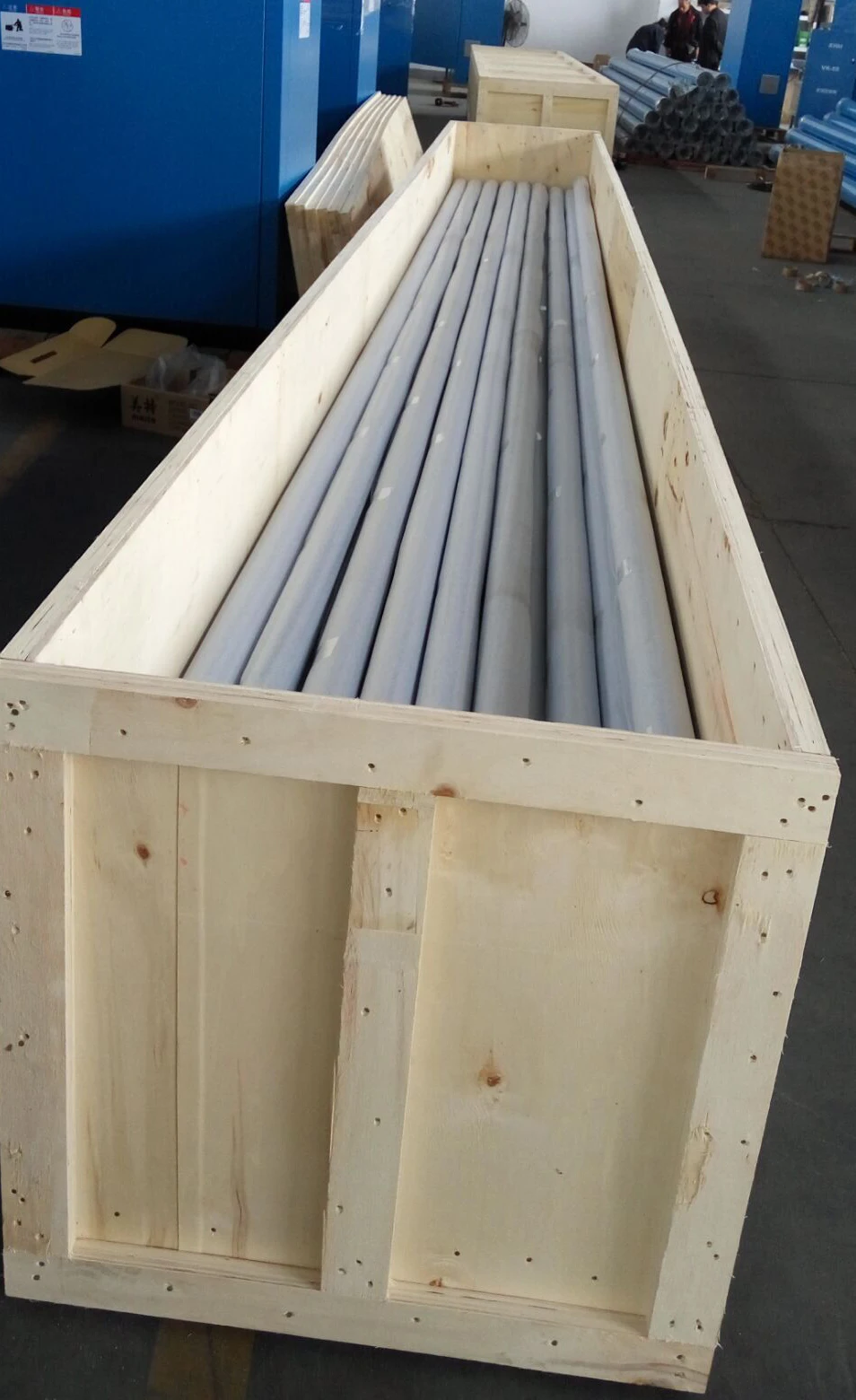 Blue Seamless Aluminum Pipe For Compressed Air Pipes System With 20 To