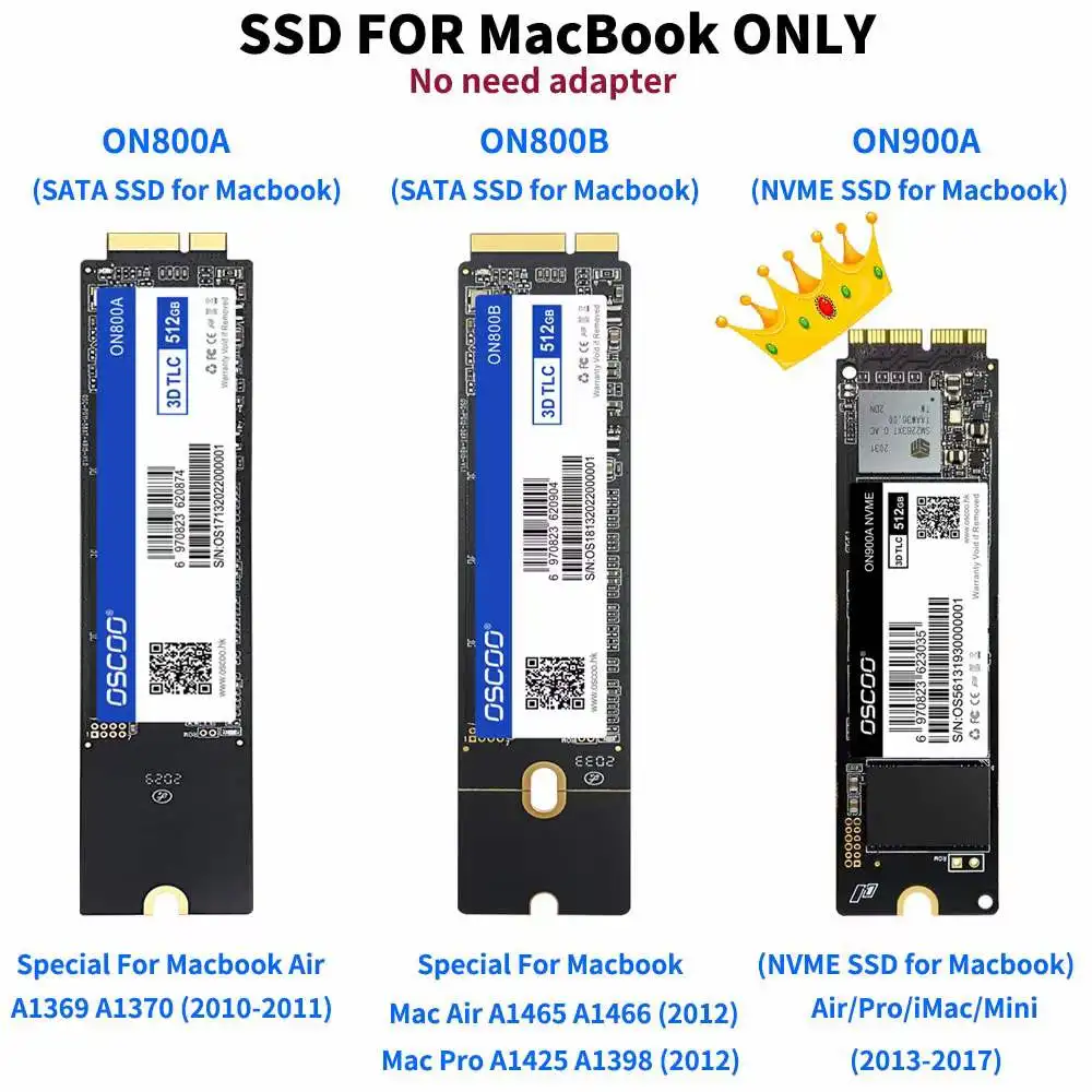 M2 SSD Nvme Pcie 2TB for Used Macbook Pro 2015 Refurbished