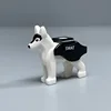 Pastor alemán blanco + chaleco negro para perro