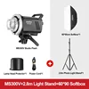 MS300V+2,8m Stativo per Luci+Softbox 60*90